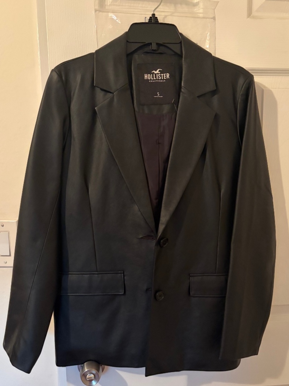 Hollister Pleather Blazer Jacket